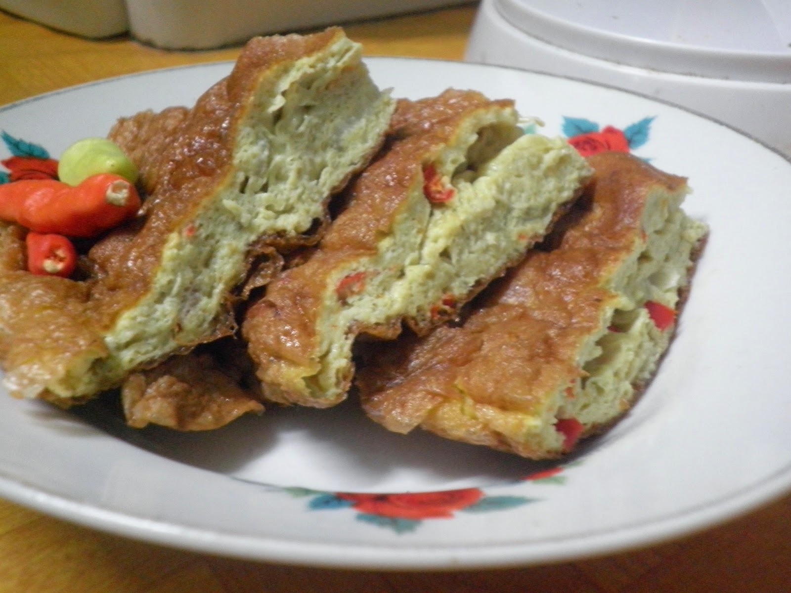 telur dadar isi jamur
