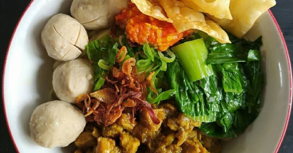 mie ayam enak dan sederhana