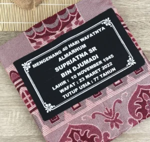 cara sablon sajadah