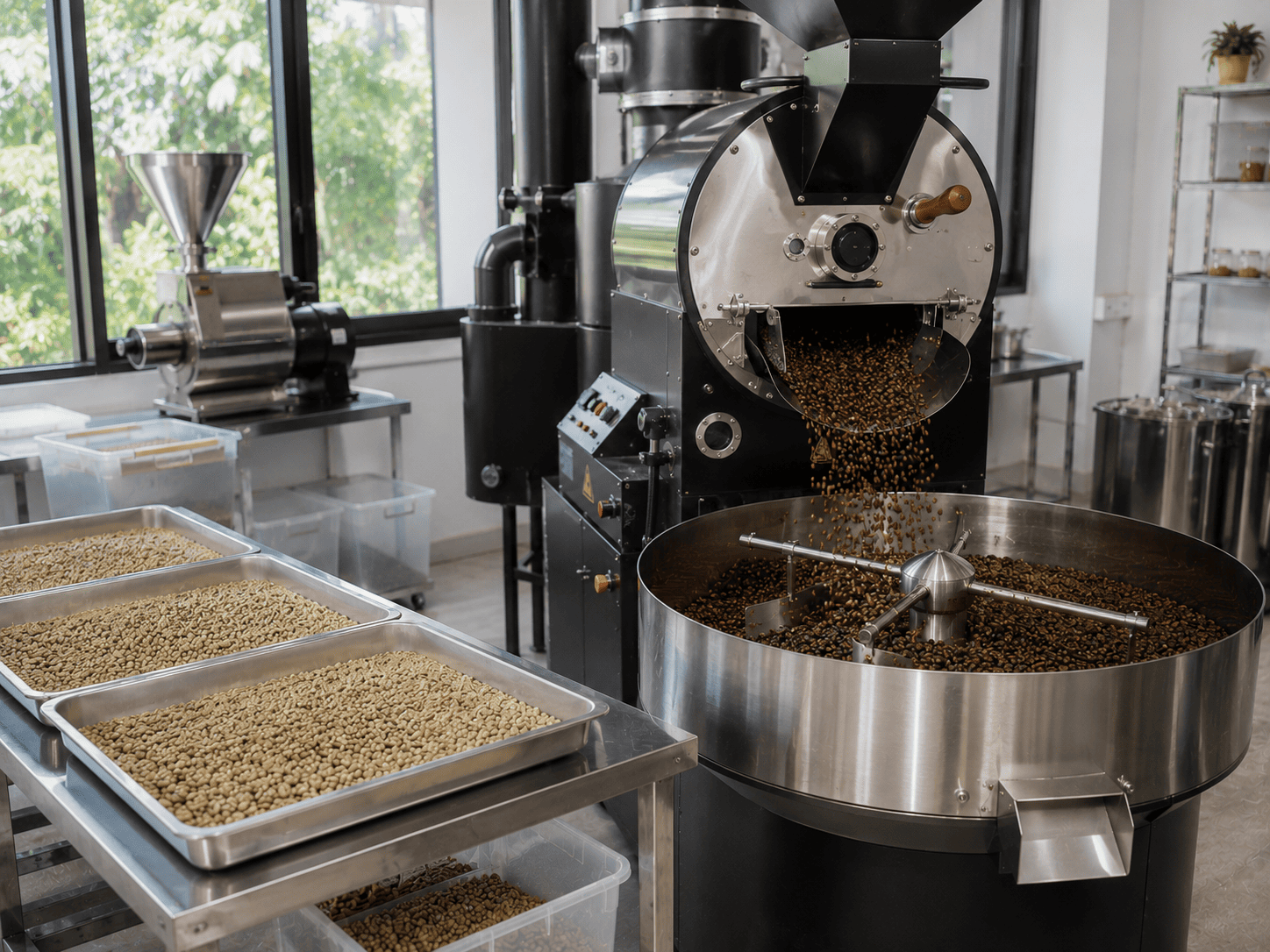 kenapa biji kopi perlu disangrai