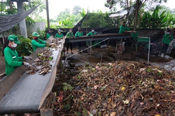 Pengolahan Limbah Daun Organik