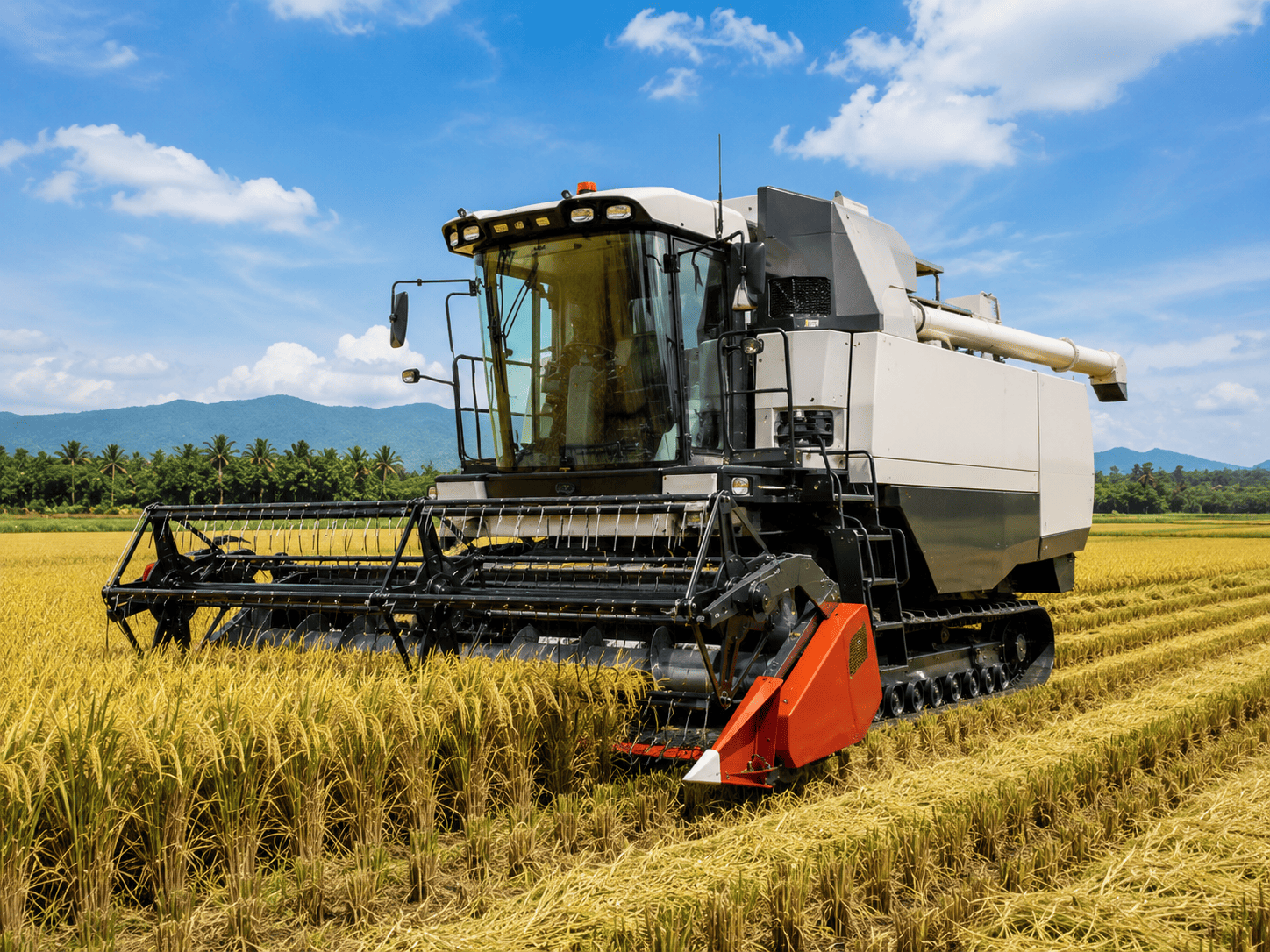 manfaat mesin panen bagi petani