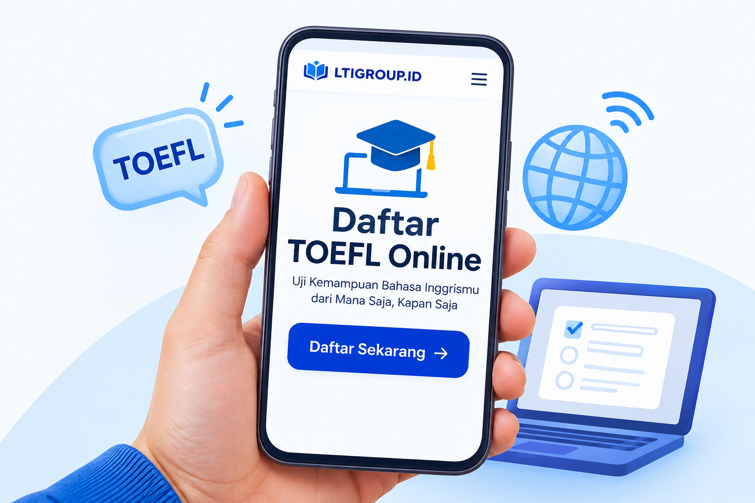persyaratan perangkat TOEFL online