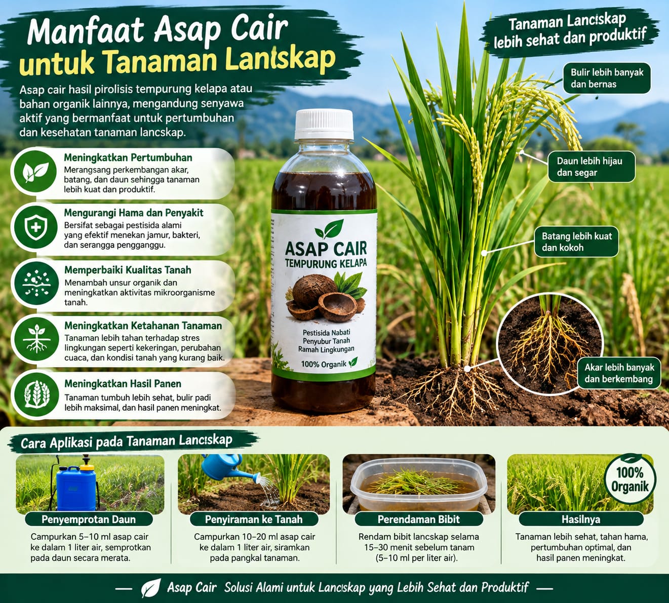 manfaat asap cair untuk tanaman